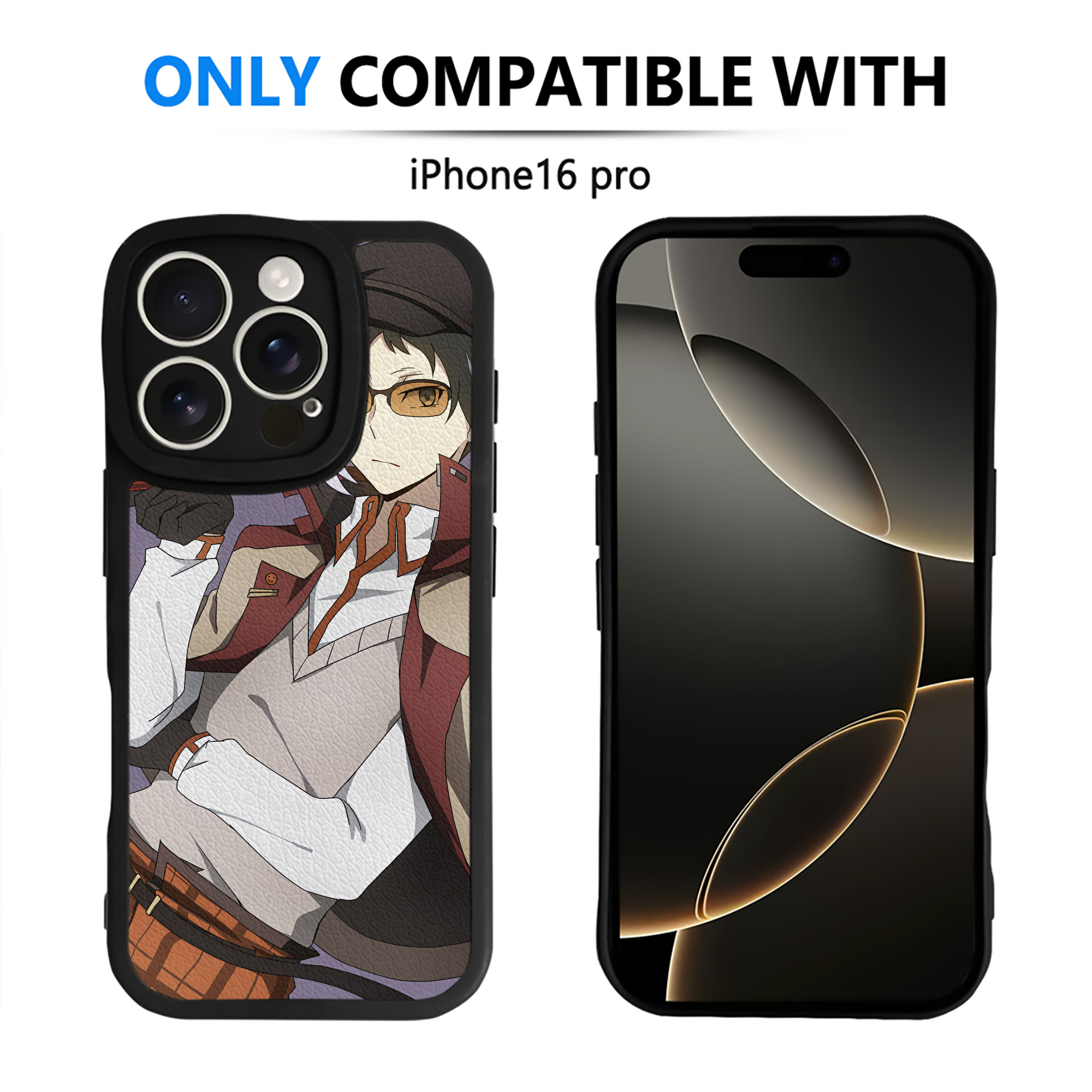 （画像用） 文豪ストレイドッグス Bungo Stray Dogs 【iPhone 16シリーズ対応】シリコンスマホケース（レザー調） 材質：シリコン